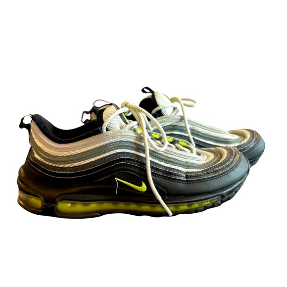 Nike Air Max 97 GS ‘Platinum Black Volt’ Men’s Size 8 - Picture 1 of 6